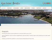 Tablet Screenshot of apartmani-simicev.com